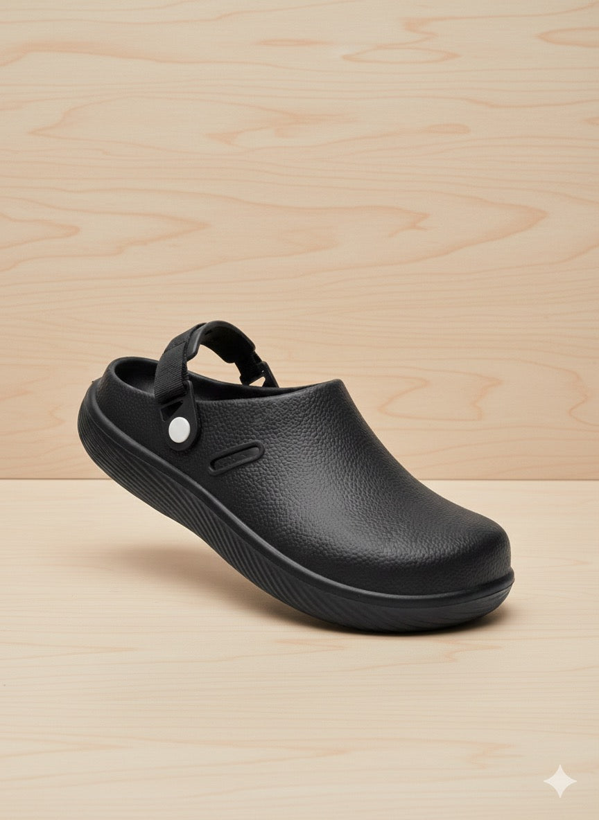 Men’s Lightweight Comfort Clogs – Soft Cushioned Slip-On Shoes with Adjustable Strap