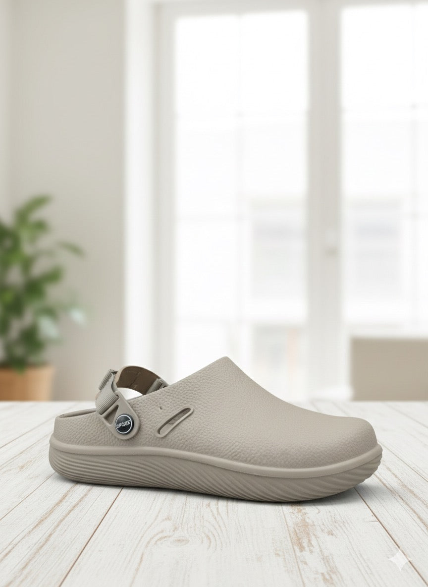 Men’s Lightweight Comfort Clogs – Soft Cushioned Slip-On Shoes with Adjustable Strap