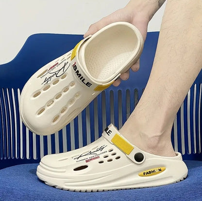 Mens Comfort Clogs | Cushioned Slip-on Walking Sandals | Versatile for Outdoor, Beach & Garden Use