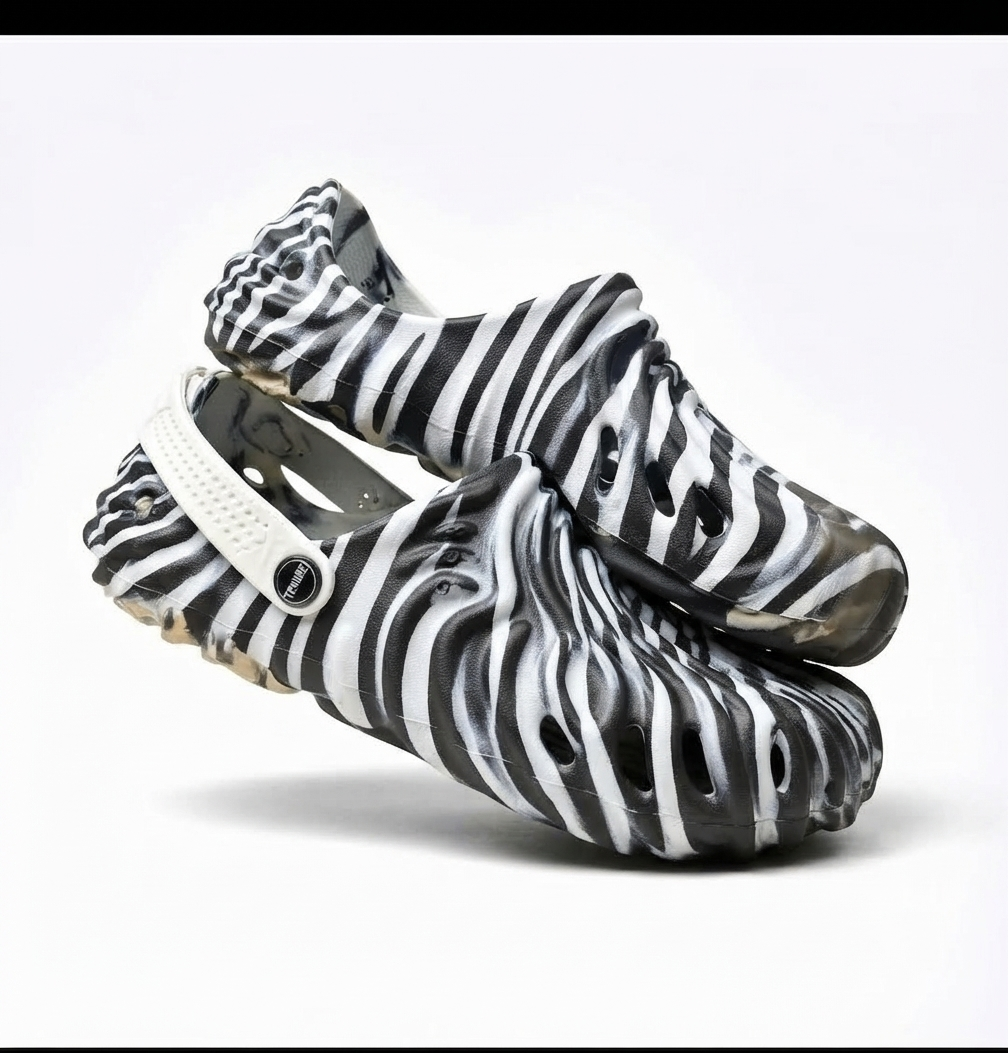 Zebra Clogs Stylish EVA Sandals for Mens