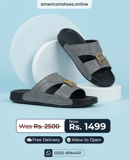 Gulf EVA GREY & BLACK Sandals for Men