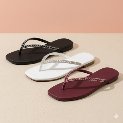 Plain Flat Fancy Flip Flops