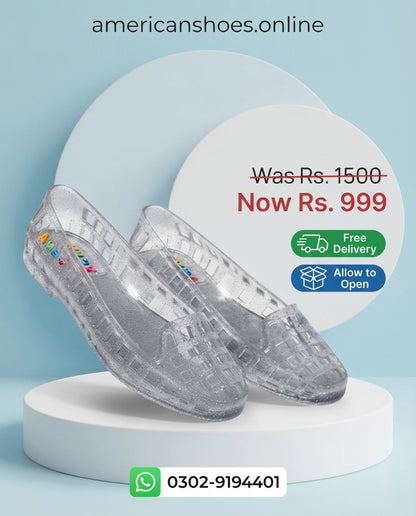 Transparent Crystal Shoes for Women