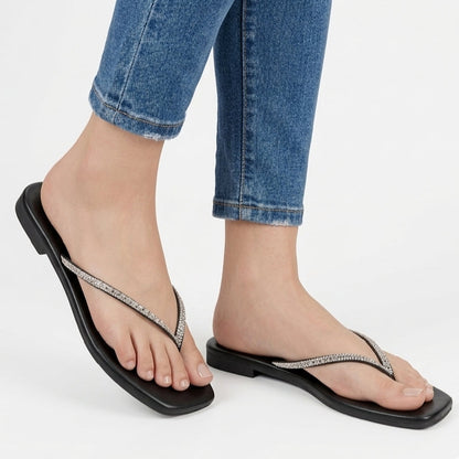 Plain Flat Fancy Flip Flops