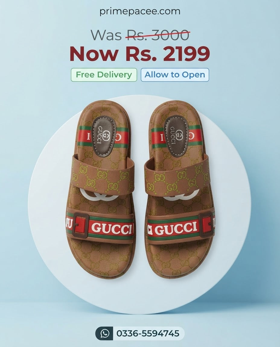 Step into Luxury Double Strap Gucci Softees