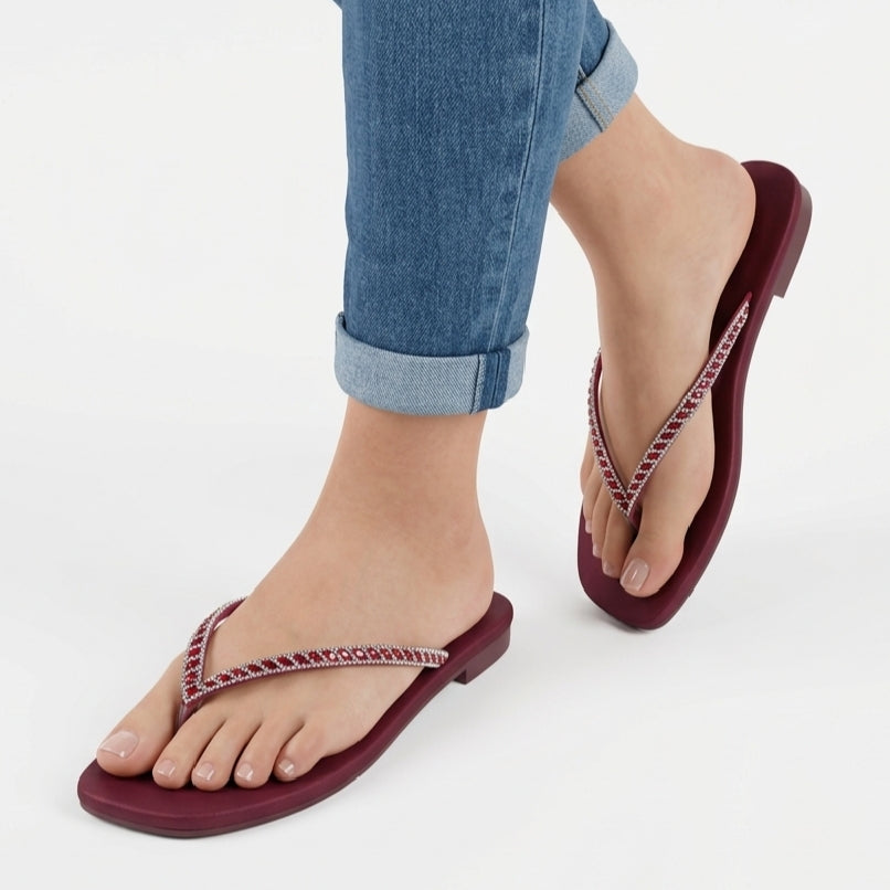 Plain Flat Fancy Flip Flops