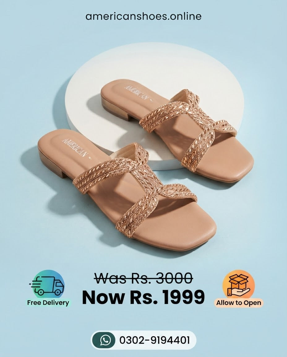 Fancy Flat Slippers & Chappals for Women