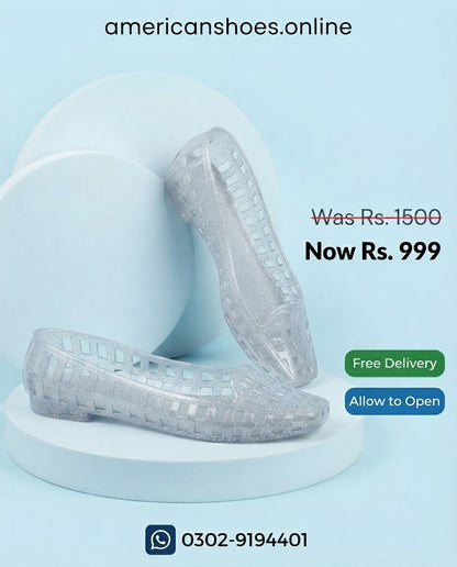 Transparent Crystal Shoes for Women