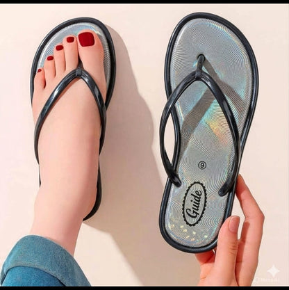 Glittery Flip Flops for Women