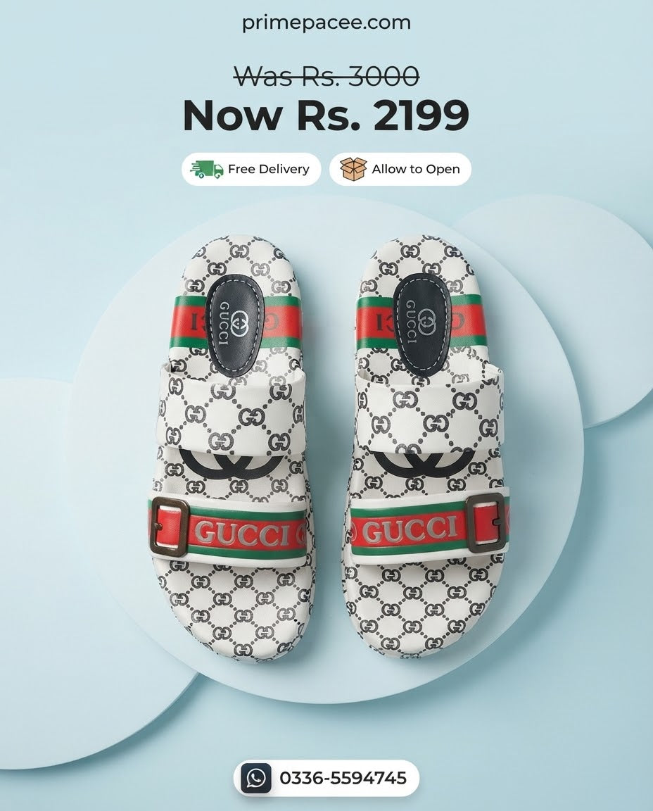 Step into Luxury Double Strap Gucci Softees
